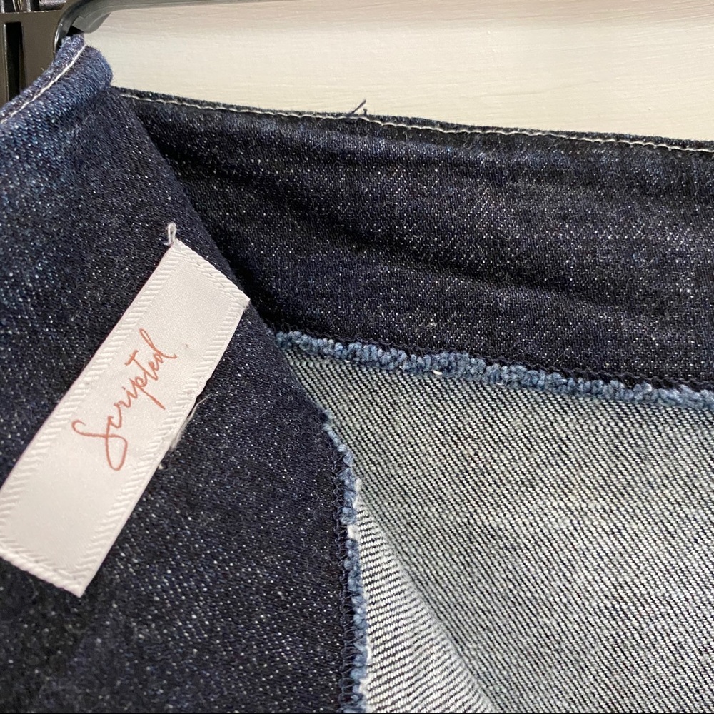 Scripted - Ruffle Denim Mini Skirt - Picture 14 of 16